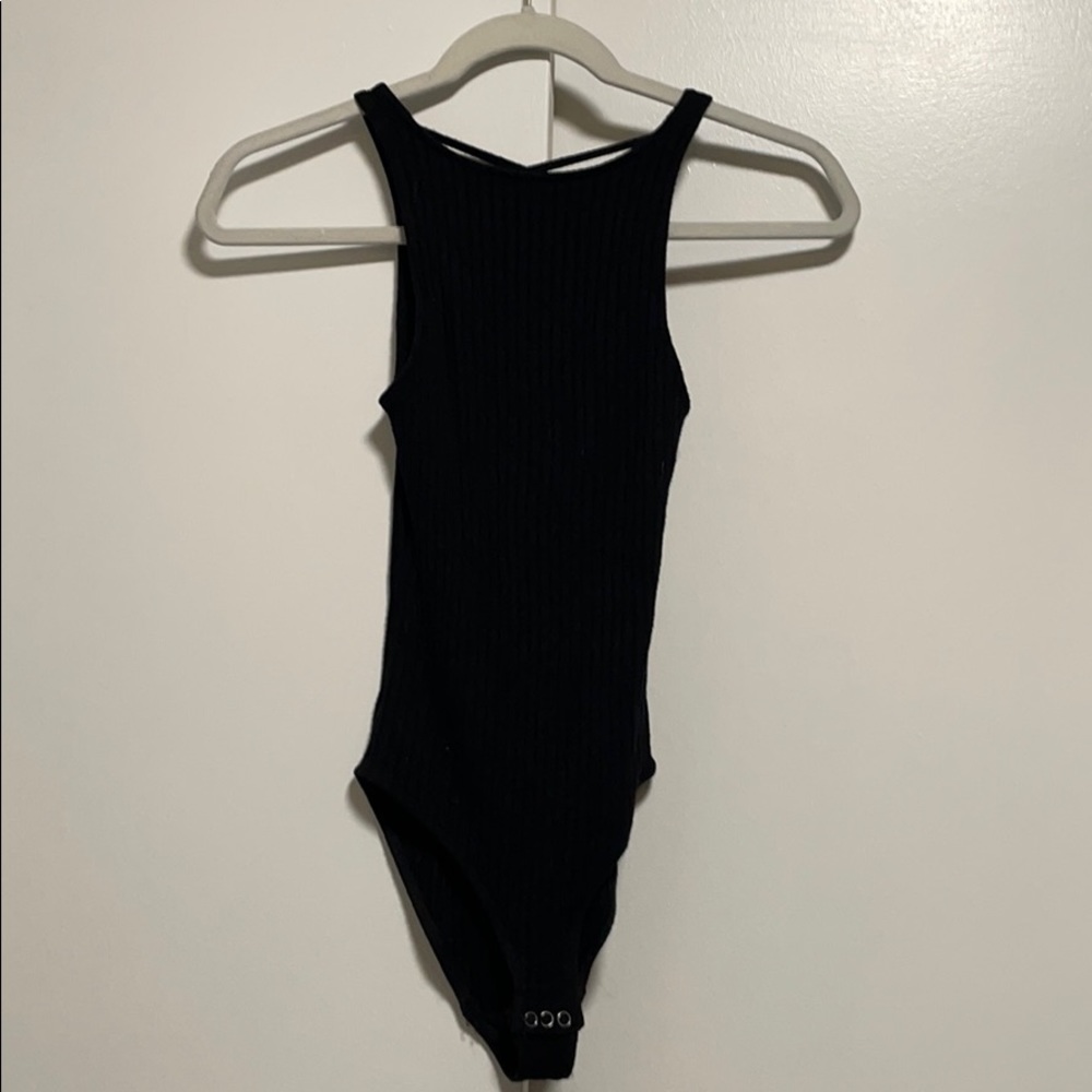 Abercrombie & Fitch black body suit with open back